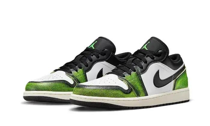 Zapatillas - Baloncesto - Hombre - Jordan 1 Low - Negro/Verde 2/3