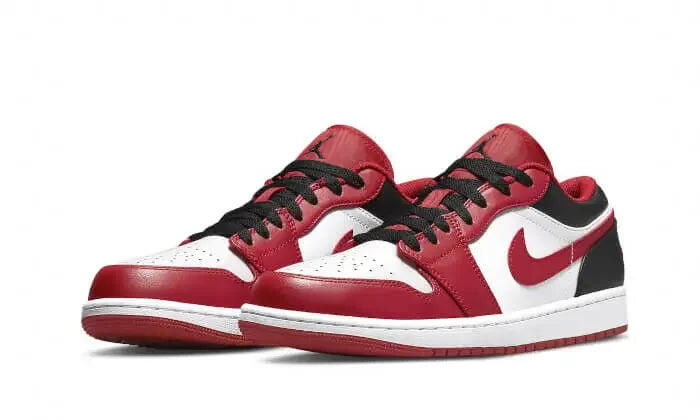 Basketball - schuhe - air jordan 1 low - weiß/schwarz-rot 2/4