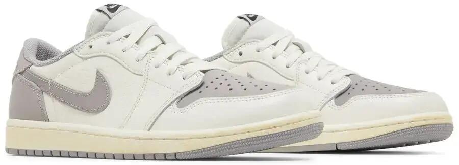 Unisex - lifestyle - air jordan 1 retro low og ex - sail/schwarz 5/5