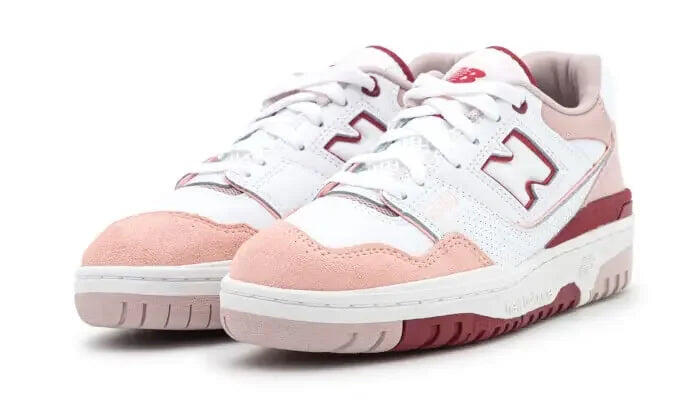 New Balance 550 White Scarlet Pink (W) 2/3
