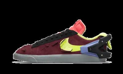 Schoenen - blazer low acronym - lage, met veters - night maroon/black