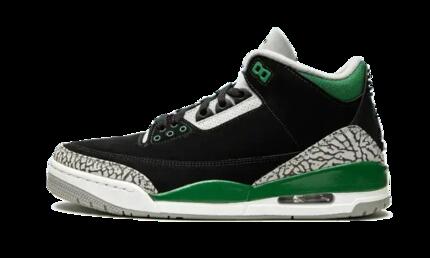 Zapatillas - Baloncesto - Hombre - Air Jordan 3 - Negro/Pine Green