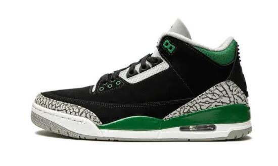 Zapatillas - Baloncesto - Hombre - Air Jordan 3 - Negro/Pine Green