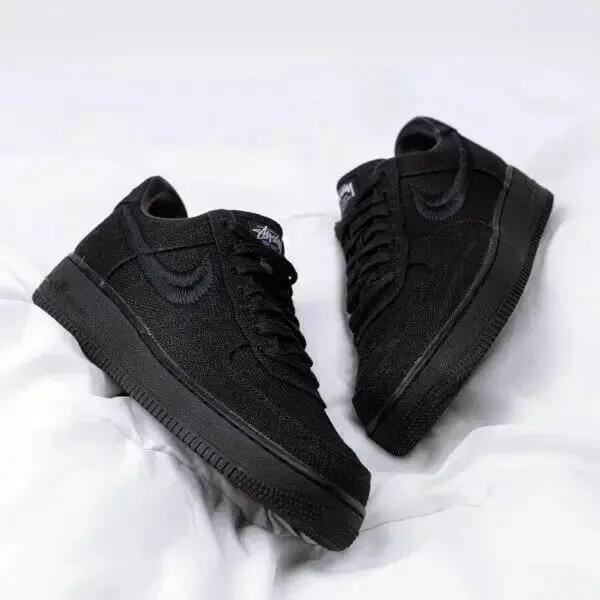 Unisex - lifestyle - schuhe - air force 1 stussy - schwarz 7/7