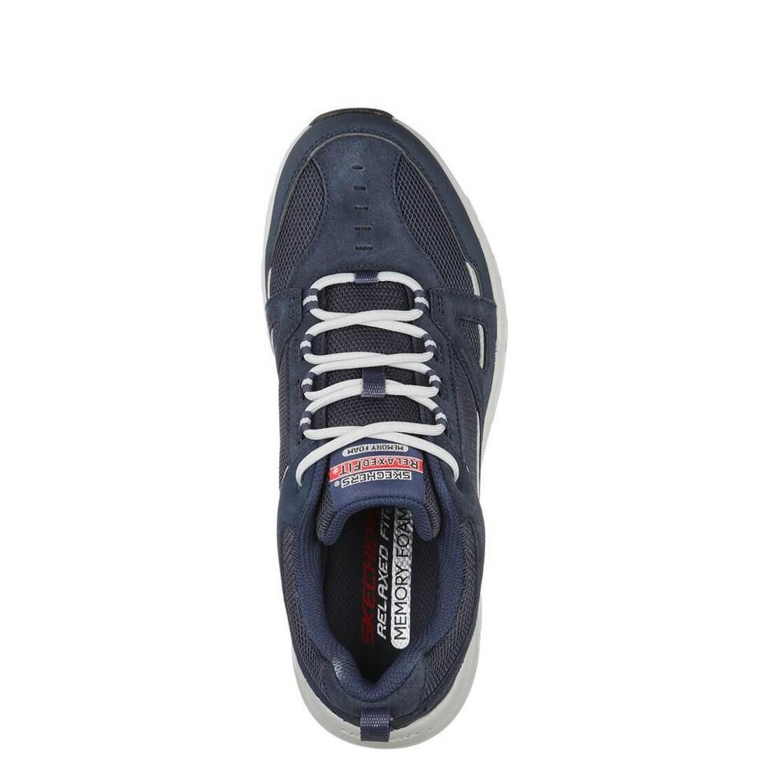 Mens Oak Canyon Duelist Leather Trainers (Navy) 3/5