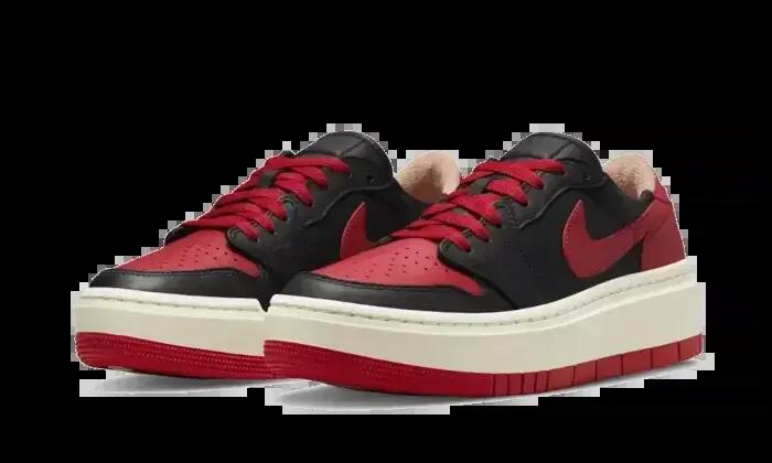 Zapatos - Air Jordan 1 Low Bred - Negro/Varsity Red/Blanco 2/3