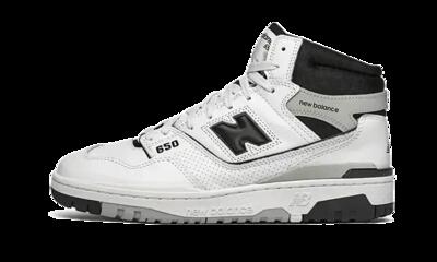 Scarpe - lifestyle - uomo - hi-top pelle - 650 - bianco/nero