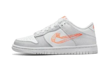 Nike Dunk Low 3D Swoosh White Grey (GS)