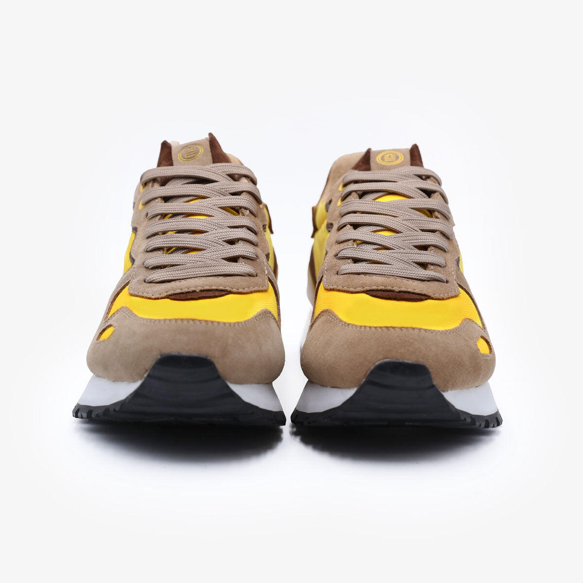Sneakers Praloup giallo kaki e marrone 4/6