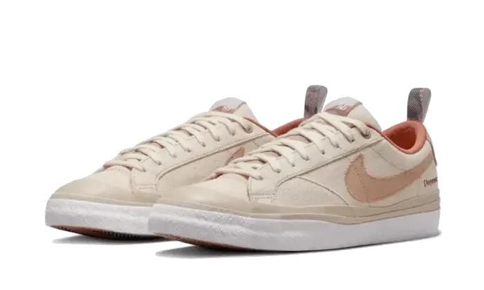 Nike SB Blazer Low QS Doyenne Skateboards Coconut Milk Rattan 2/3