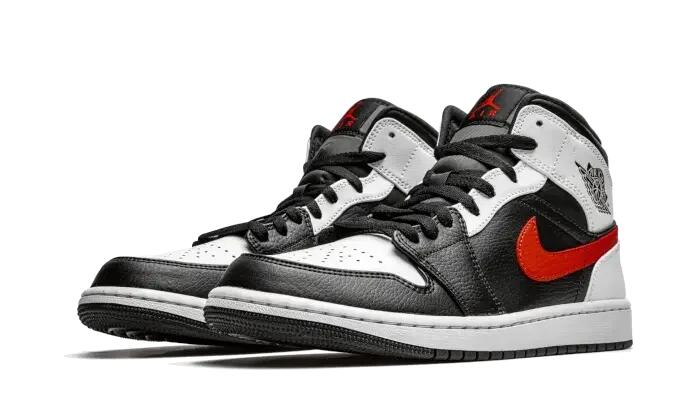 Jordan 1 Mid White Black Chile Red (GS) 2/4
