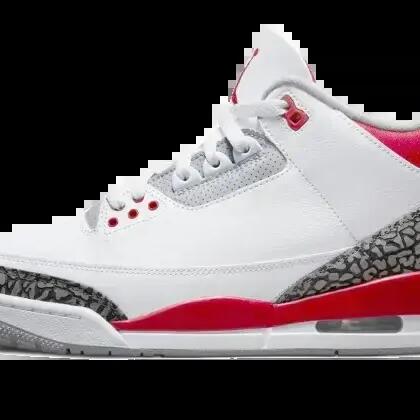 Unisex - Basketball - Air Jordan 3 Fire Red - White/Fire Red