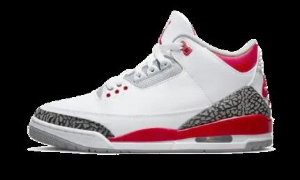 Zapatillas - Jordan 3 Fire Red - Blanco/Rojo/Gris/Negro