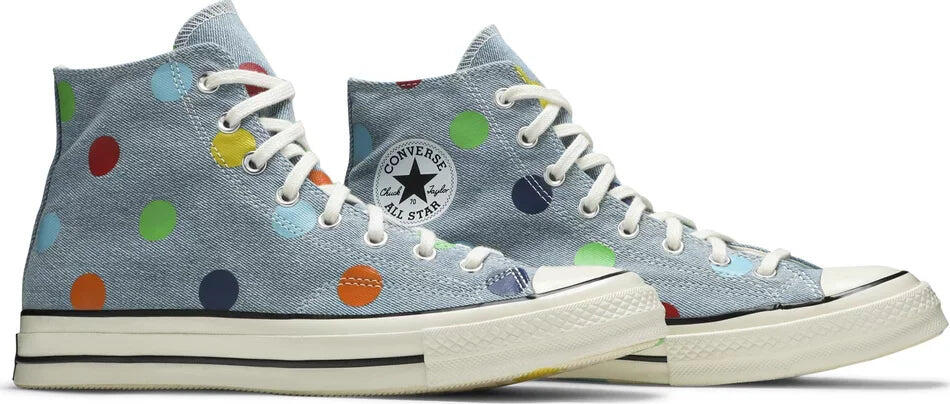 Converse Chuck Taylor All Star 70 Hi Golf Wang Denim Polka Dots 6/6
