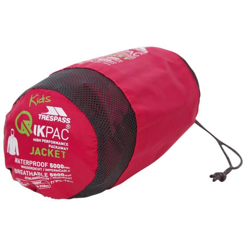 Kinderen/Kinderen Qikpac X Unisex Packaway Jacket (Cassis)