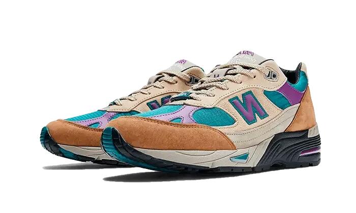 New Balance991 Made In UK Palace Brown Teal 2/4
