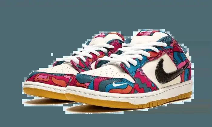 Zapatillas - skate - bajas - SB Dunk Low Parra (2021) - Fire Pink 2/4
