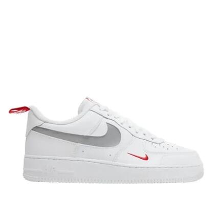 Chaussures - cuir, mini swoosh - air force 1 - blanc/rouge