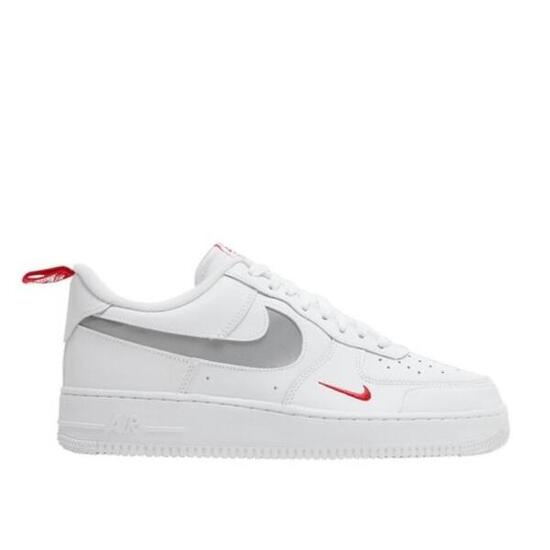 Chaussures - cuir, mini swoosh - air force 1 - blanc/rouge