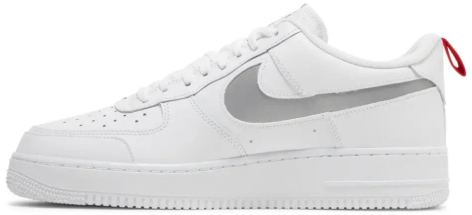 Nike Air Force 1 Low Reflective Swoosh White University Red 2/5