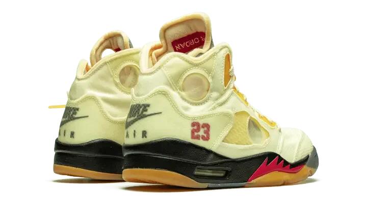 Air Jordan 5 Retro Off-White Sail 3/4