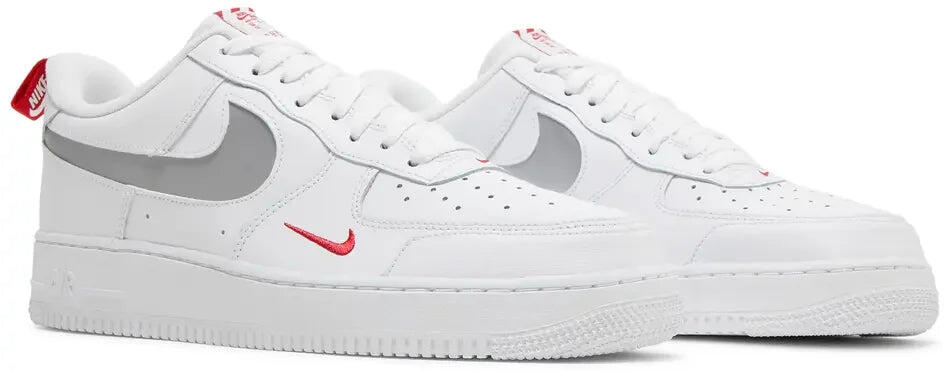 Air Force 1 Low White Red Mini Swoosh - Taille : 45 EU 5/5