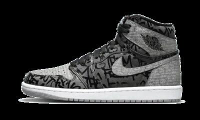 Schoenen - basketbal - air jordan 1 rebellionaire - zwart/wit
