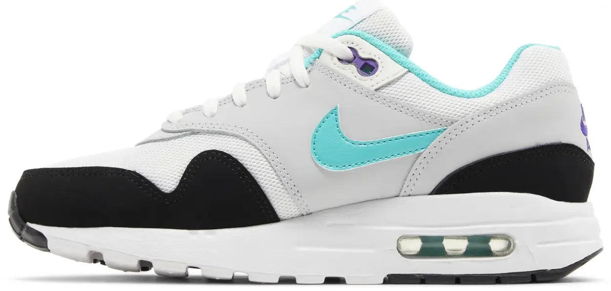 Nike Air Max 1 White Pure Platinum Court Purple Hyper Jade (GS) 2/5
