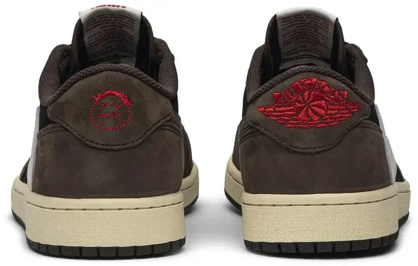 Zapatillas - jordan 1 retro low travis scott - negro/mocha 3/5