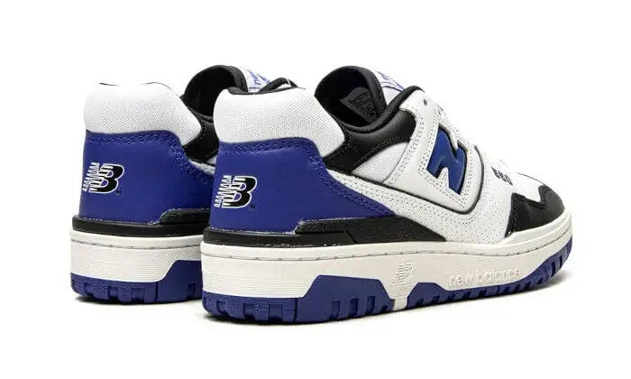 New Balance 550 White Royal Black 3/4