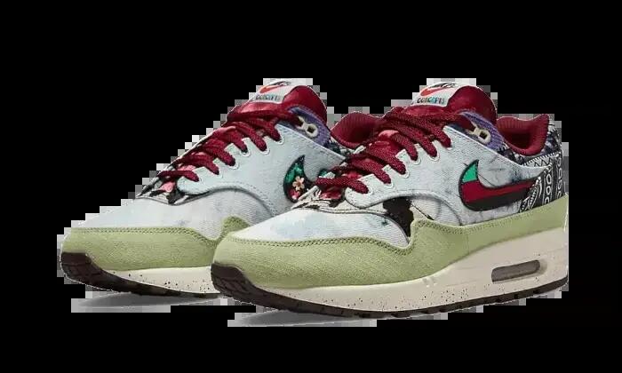 Scarpe - ammortizzate air max 1 concepts mellow - verde oliva/multicolore 2/3