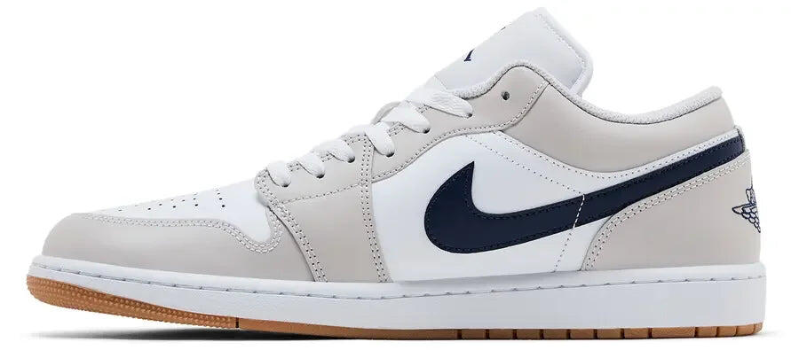 Jordan 1 Low Midnight Navy Neutral Grey 2/5