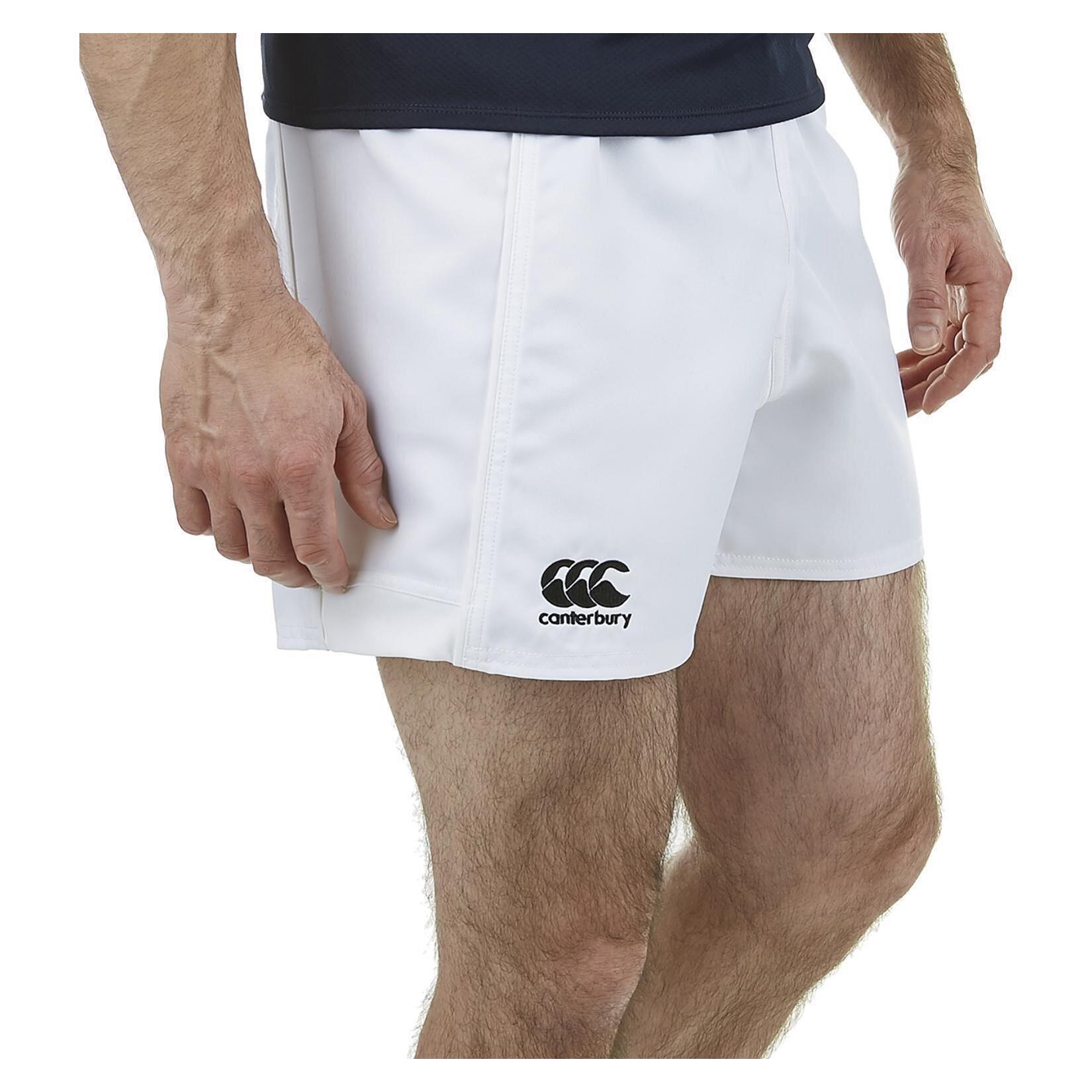 Mens Advantage Rugby Shorts (White) 4/4