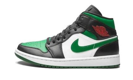 Air Jordan 1 Mid Pine Green Toe