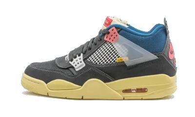 Scarpe - basket - air jordan 4 - off noir/brigade blue