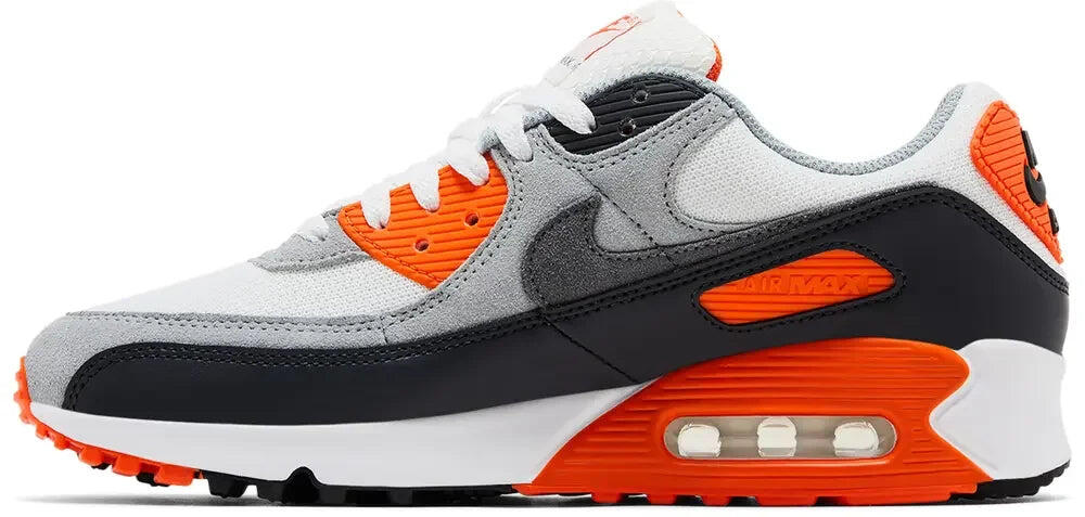 Nike Air Max 90 Summit White Safety Orange Dark Smoke Grey Smoke Grey 2/5