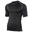 Mens Sports Base Layer Short Sleeve TShirt (Black)