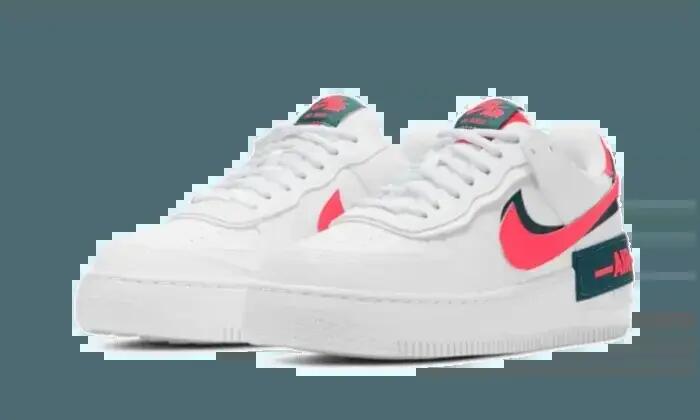 Calzado - lifestyle - mujer - cuero en capas - AF1 Shadow - Blanco/Teal/Rojo 2/2