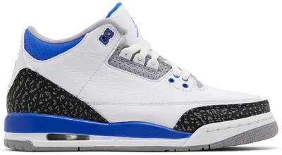 Scarpe - basket - air jordan 3 retro - bianco/nero/grigio cemento/racer blue