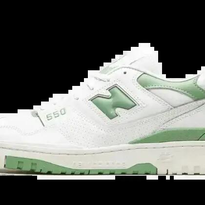 Unisex - Running - Shoes - Comfortable, Stylish - Model 550 - White/Mint Green.