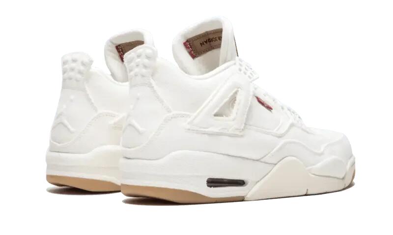 Air Jordan 4 Retro Levi's White (Levis Tag) 3/4