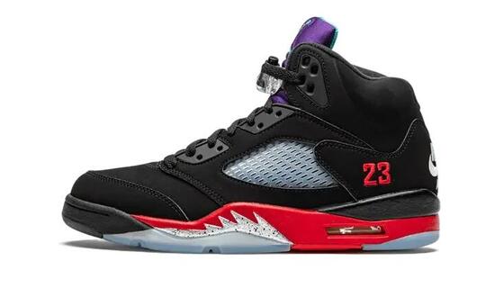 Zapatillas - Baloncesto - Hombre - Air Jordan 5 Top 3 - Negro/Rojo