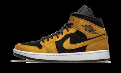 Schoenen - lifestyle - air jordan 1 mid - wheat/black