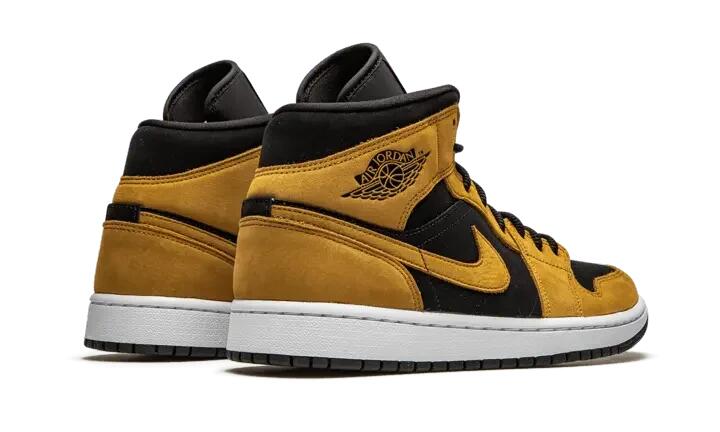 Schoenen - lifestyle - air jordan 1 mid - wheat/black 3/4