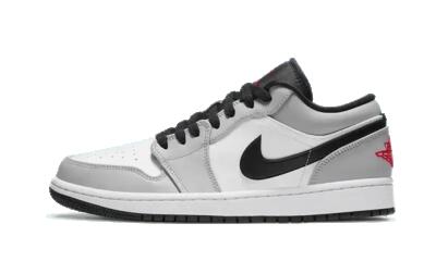 Schoenen - air jordan 1 low - lage - light smoke grey