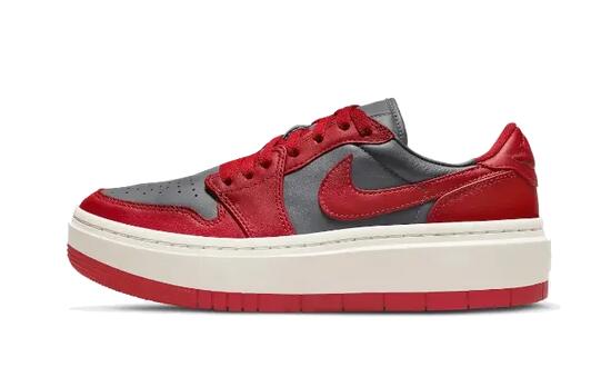 Zapatillas urbanas - Air Jordan 1 Low - Dark Grey/Varsity Red