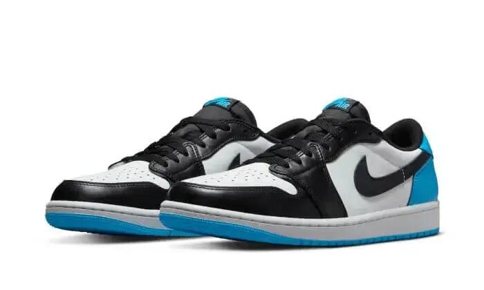 Unisex - basketball - schuhe - low-top - air jordan 1 low og - weiß/blau/schwarz 2/3