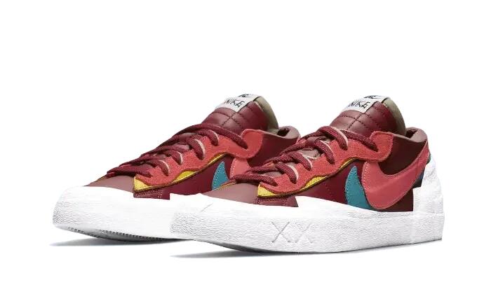 Zapatillas - Lifestyle - Unisex - Blazer Low Sacai KAWS - Rojo/Naranja-Rosa-Azul 2/3