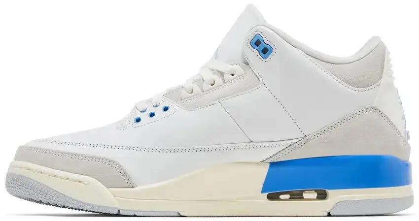 Basketball - schuhe - air jordan 3 retro wizards - weiß/blau 2/5
