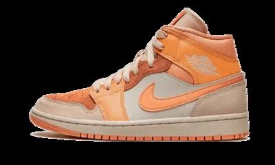 Schoenen - basketbal - air jordan 1 mid - mid-top - atomic orange